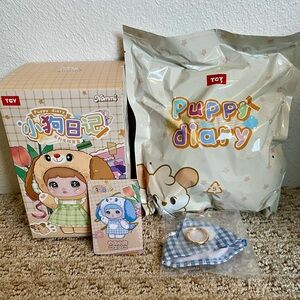 New Nommi Puppy Diary series confirmed Milky Bark blue & white with dress